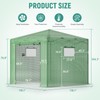 10x10 Pop Up Greenhouse, Walk in Green House for Outside,Portable
