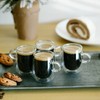 Brew To A Tea Glass Espresso Cups, Set of 4,