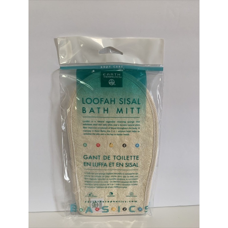 Earth Therapeutics Loofah Sisal Bath Mitt