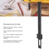 T Square Woodworking Ruler Aluminum Alloy Adjustable Slide Stop Scribing