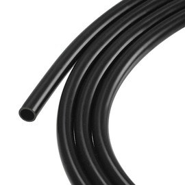 MECCANIXITY Silicone Tubing Hose 3/16" ID 1/4" OD 6.6ft Black High Temperature for Water Hose Air Tube