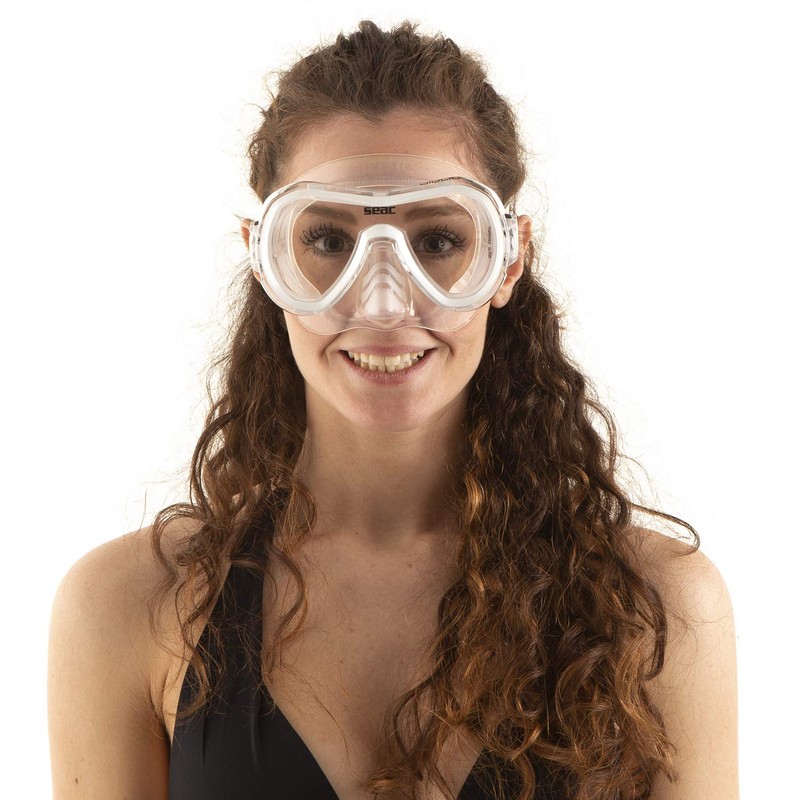SEAC Unisex Giglio Snorkeling Mask, S/Kl White