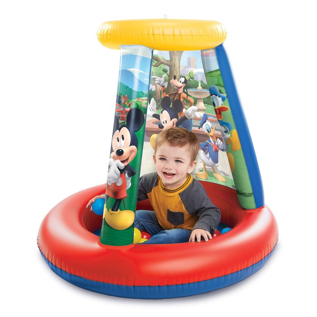 Mickey Mouse 94782 Ball Pit, 1 Inflatable + 15 Soft-Flex Balls
