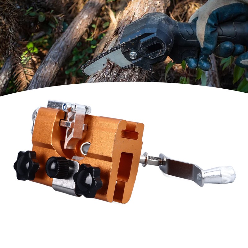 Chainsaw Sharpener Iron Hand Crank Universal Chainsaw Sharpening Clamp Jig