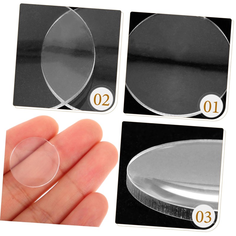 HOLIDYOYO 20pcs Convex Magnifier Lens Φmm Magnifying Lens for Telescopes