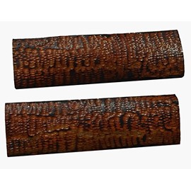Whole Earth Supply 5 inch Textured Amber Red Bone Scales Handle Set Pair Handles Material for Knife Making Blanks Blades Knives Custom