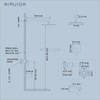 Airuida Bathtub Shower Faucet Set with Tub Spout Faucet Kit