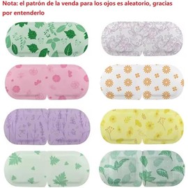 Máscara de Vapor para Ojos, Mascarilla Térmica Relajante y Hidratante, 30 Minutos, 3 Colores (Naranja)