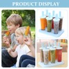 DEARMAMY 6pcs Homemade Popsicle Molds Plastic Ice Pop Maker Ice