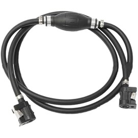 5/16" (8mm) ID Boat Motor Fuel Line Hose, Universal 6FT Marine Fuel Line Assembly Kit with Primer Bulb Connector Fit for RVs Boats Tractors Caravans Outboard Fuel Line