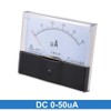 호환 44C2 포인터 유형 DC 전류계 0-50uA 100uA 아날로그 패널