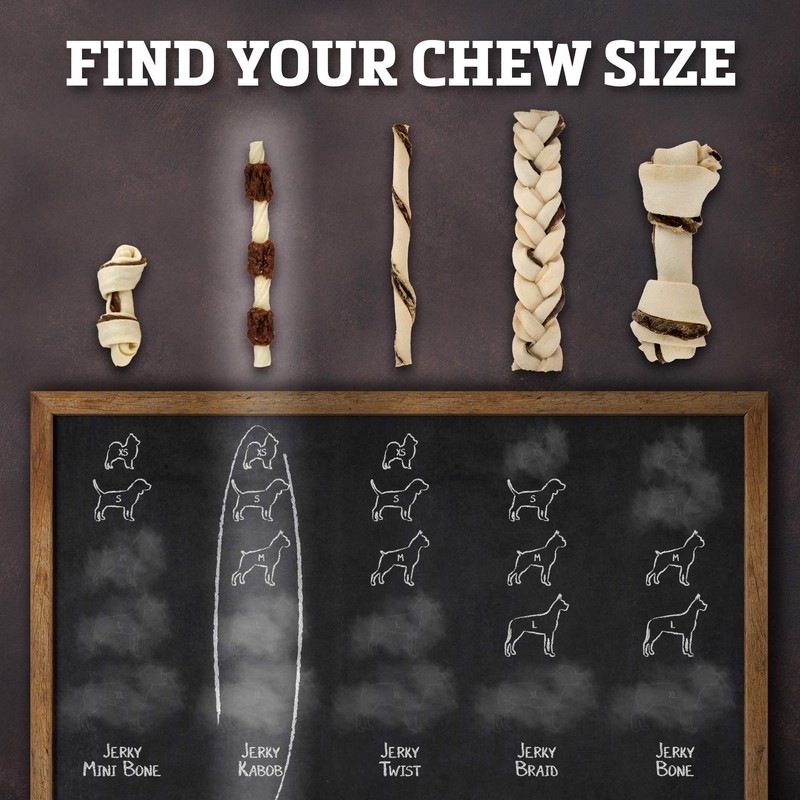 Buffalo Range Rawhide Dog Treats - Healthy, Grass-Fed Buffalo Jerky