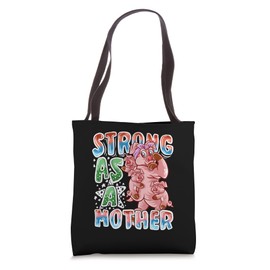 Pig Mom Strong As A Mother Mommy Pigs Mama Mother's Day Tote Bag