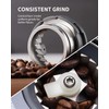 SHARDOR Conical Burr Espresso Coffee Grinder Electric with Precision Timer