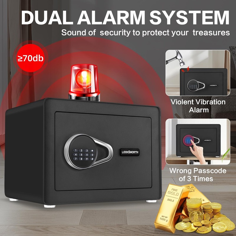 Safe for Home, 1.0 Cubic Feet Small Safe with Removable