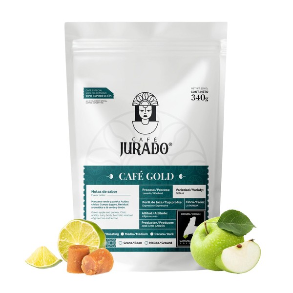 Café Jurado, Colombian GESHA Gold Edition, Whole Bean, Specialty Colombian