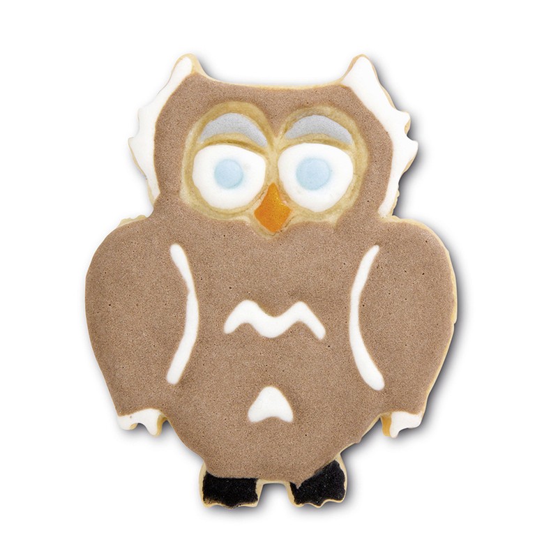 Staedter Embossing Owl Cookie Cutter, Silver, 7.5 cm