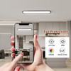 Ganeed Modern Linear Ceiling Lights,48W Dimmable LED Ceiling Lamp, High