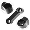 QWORK Motorcycle Mirror Extenders, Aluminum Alloy Adapter, 3.15" Total Extension,