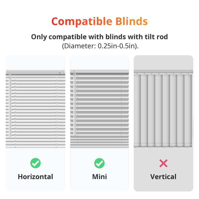 SwitchBot Blind Tilt Motorized Blinds - Smart Electric Blinds with