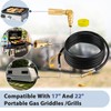 Upgraded 18FT RV Quick Connect Propane Hose for RV to