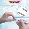 Dissecting Tweezers with 1x2 Rat Tooth Jaws Made of Stainless