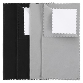 4 Pcs Silver Polishing Cloths Jewelry Cleaning Clothes Premium Silverware Cleaning Cloth for Sterling Silver Gold Diamond Platinum Precious Stones Coins Watch Keeps Jewelry Clean Shining