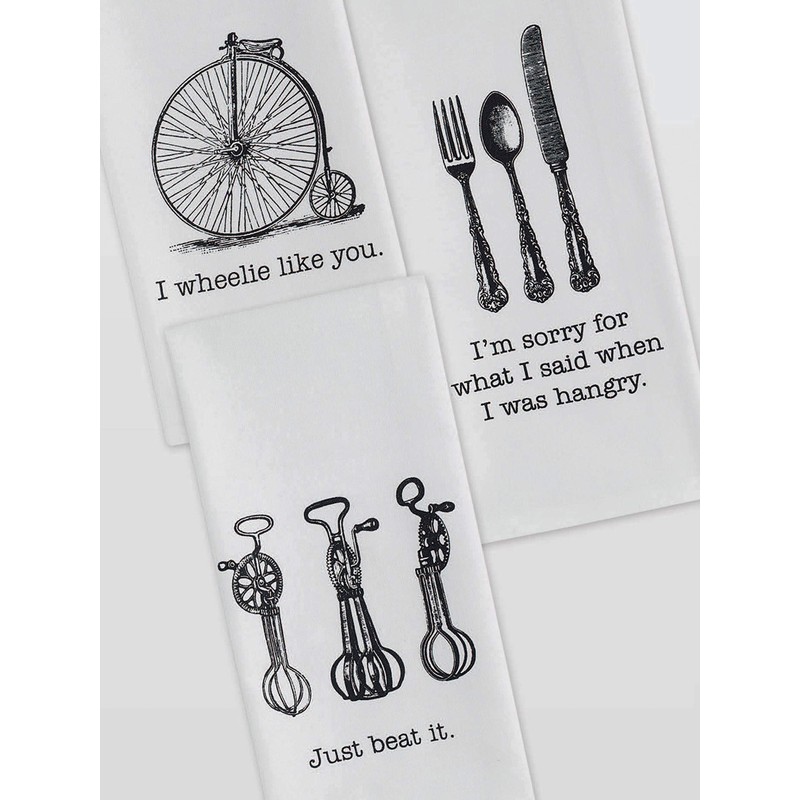 DII Decorative Printed Kitchen Towels Absorbent & Fast-Drying Tea Towel