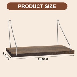 Leinuosen 2 Set Fabric Wall Cubicle Hooks Office Cubicle Hanger with Hooks 11.8 Inch Wooden Storage Organizer for Work Picture Home School Office DIY Accessories Decor (Brown Color)