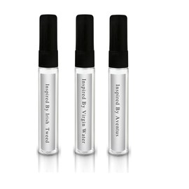 Okian Men's Cologne Vial Pack Set Inspired By Aventus, Virgin Island Water, Irish Tweed 10ml (3pack)