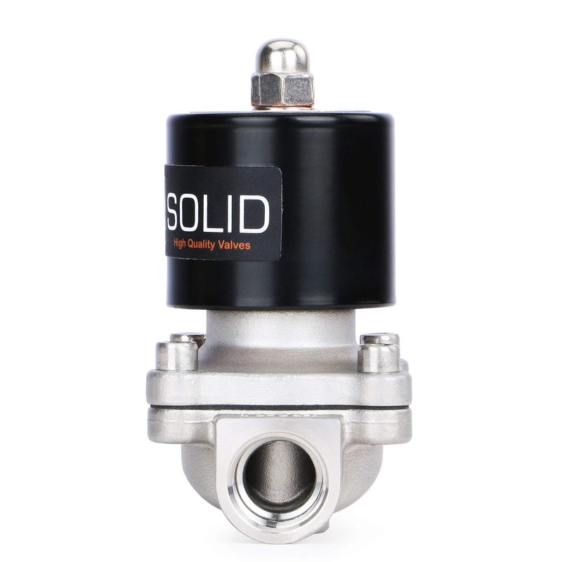 U.S. Solid 3/4" Stainless Steel Electric Solenoid Valve 12VDC N.C.