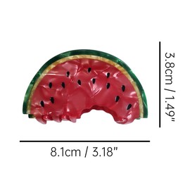 Funny Big Fruit Watermelon Hair Clip,Acetate Hair Claw,Big Hair Clips for Women