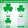 MoDooris 120 Pcs St. Patrick’s Day Shamrock Cutouts 3 Sizes