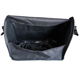 Henmnii Rollator Walker Storage Bag – Expandable Organizer with Shoulder Strap & Reflective Strip, 16.3"x7.1"x11.4"-26", Large Capacity Accessory for Mobility Aids