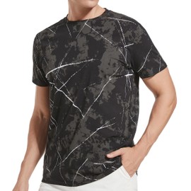 YININF Graphic Tees for Men - Hipster Hip-Hop Cool Novelty Design Streetwear T Shirts(PD900 Black M)