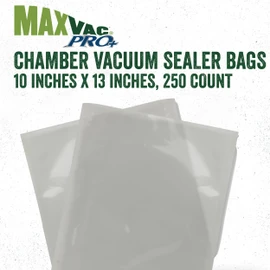LEM Products MaxVac Pro Chamber Vacuum Sealer Bags, 10 x 13 Inches, Compatible with Chamber Vacuum Sealers Only, 250 Count