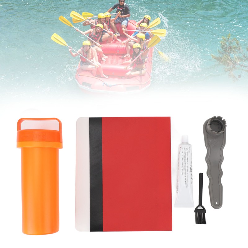 Inflatable Boat Repair Kit PVC 8 Groove Spanner 30ML Glue