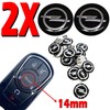 Logo Key Remote Control Emblem 14 mm Compatible Logo Black