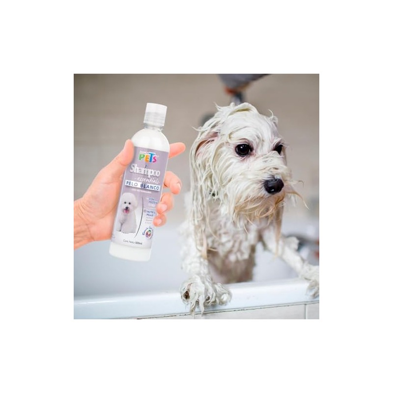 Fancy Pets Essentials Shampoo para Pelo Blanco de Perro con