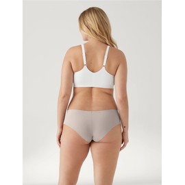 True & Co Sujetador de Tirantes Ajustables con Cuello en V para Mujer, Blanco, XS (30C-D,32A-B)