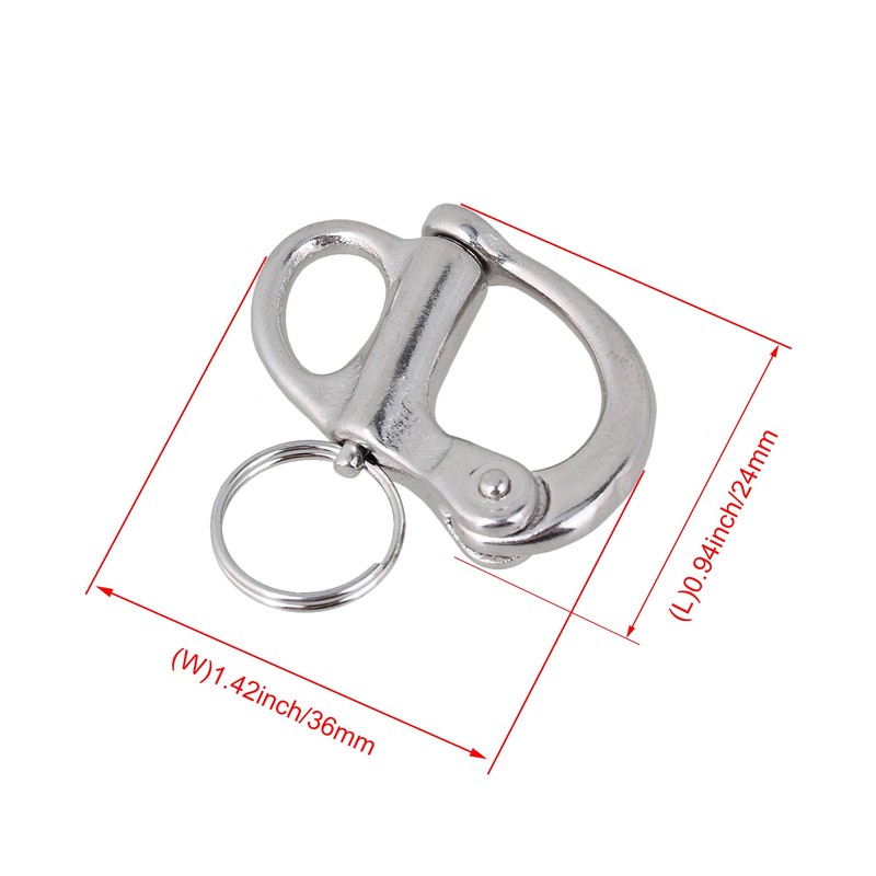 CNBTR Fixed Snap Anchor Shackle Rigging 35mm 304 Stainless Steel