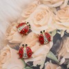 3 Pack Ladybug brooch pin Crystal Insect Cute Animal Enamel
