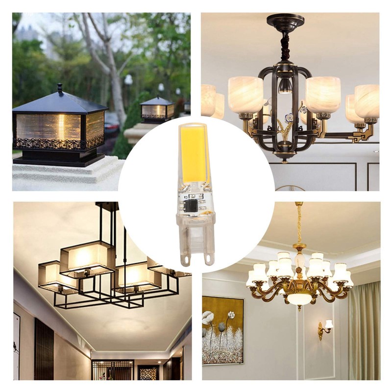 6pcs G9 LED Light Bulb COB Dimmable Professional G9 LED
