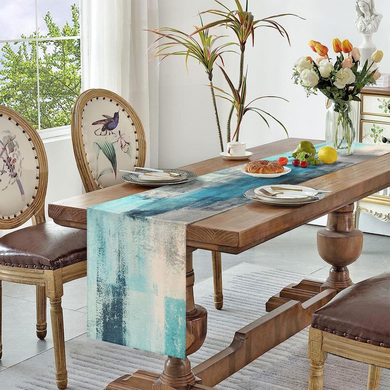 Table Runner Teal 40 x 140 cm Table Runner Autumn