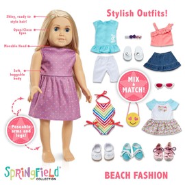 Springfield 18-inch Abby Doll with 12pc Beach Kit