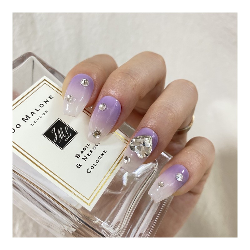 Heart Chocolat Nail Tips - Lipstick / 하트쇼콜라 네일팁 -