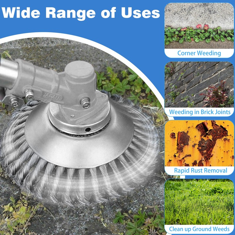 6 Inch Unbreakable Wired Trimmer Blade, Steel Wire Cutter Trimmer
