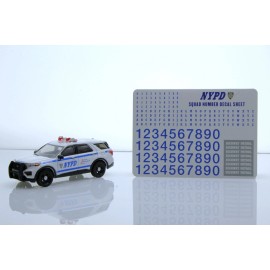 Greenlight 2020 Ford Explorer NYPD New York City Police Car 1:64 Scale Diecast Model