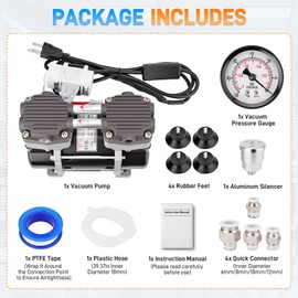 50L/Min Oilless Vacuum Pump for Laboratory Electronics DIY Industry