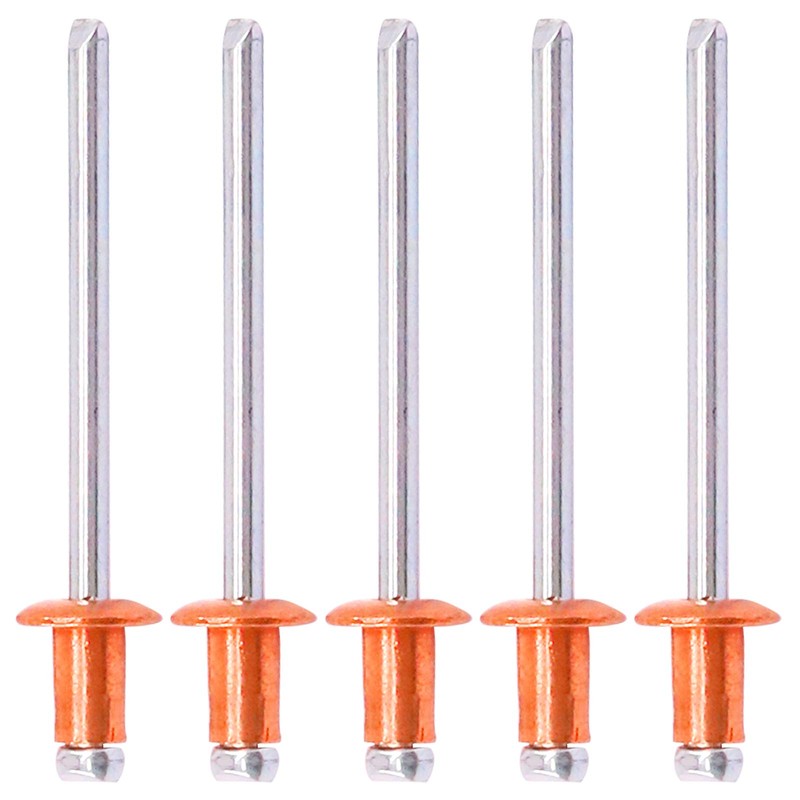 Hilitchi Dome Head Red Copper Blind Rivets Self-Plugging Open End